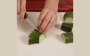 Cucumber Fan Making Step 2
