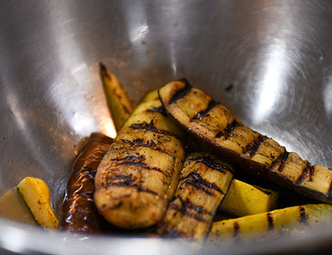 Image of grilled zucchini in bowl