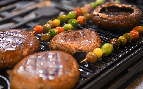 Image of grilling mushrooms