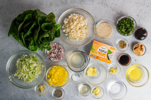 Image of Ingredients for Tofu Lettuce Wraps