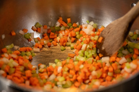Image of mixing vegetables
