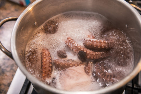 Image of cooking octopus