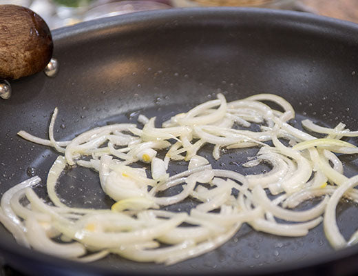 Image of grilling onions