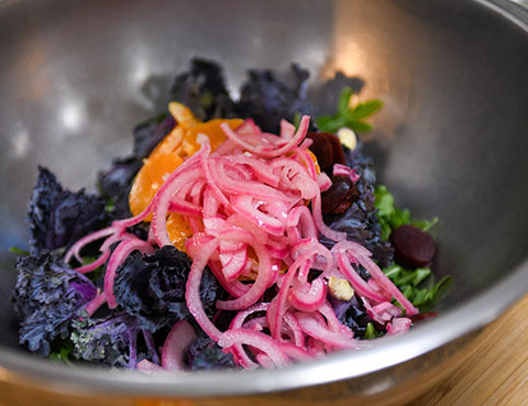 Image of assembling the salad