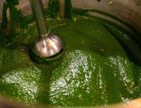 Image of spinach soup puree