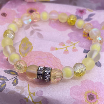 Shades of Yellow Stretch Bracelet