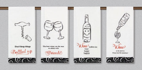 wine kitchen towels