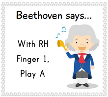 Load image into Gallery viewer, Beethoven Says Piano Game
