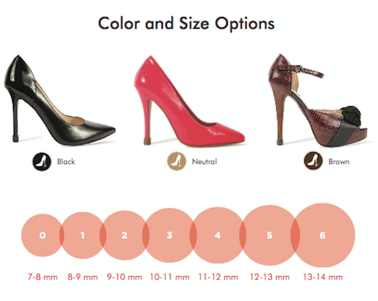 Size Chart and Fit Notes - Make Way for All Heels On Duty!
