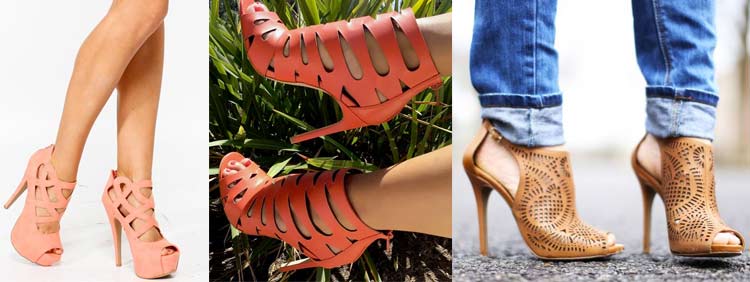 Womens Open Toe High Heels Stiletto Hollow Out Cut Out Rivet Dress Sandals  Shoes | eBay