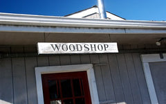 photo of woodshop sign