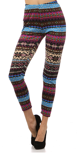 Colorful Fair Isle Leggings | Skinny Bitch Apparel, Clothing for Urban ...