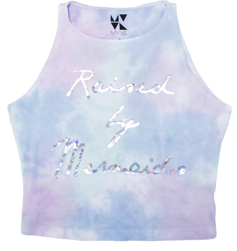 Raised By Mermaids Cotton Candy Crop | Skinny Bitch Apparel, Clothing ...