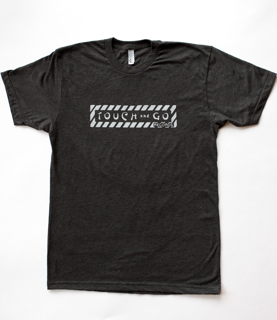 Touch and Go Records T-shirt (Charcoal Heather Gray with Gray Ink ...