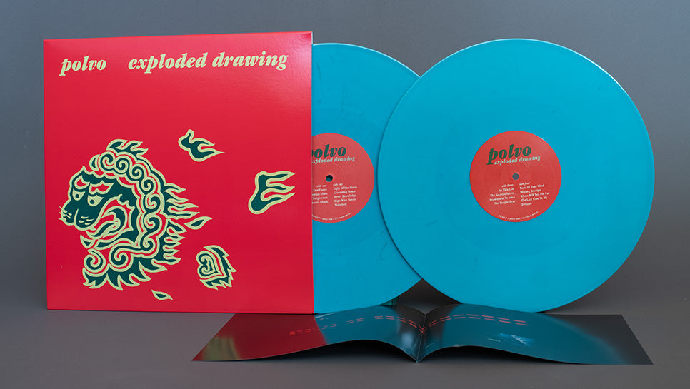 Polvo Exploded Drawing Aqua Blue Vinyl Product Image