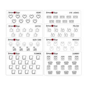 Foiled Icon Stickers (Volume 3) - Decorative Planner Stickers