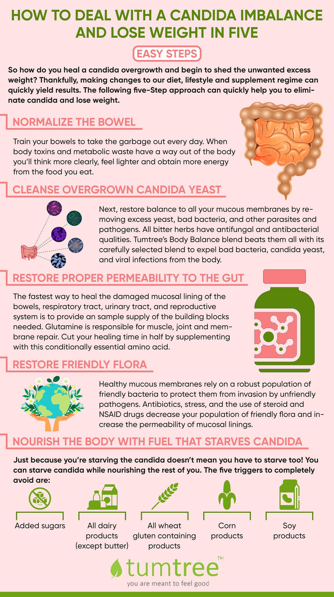 how to fix candida and weight gain