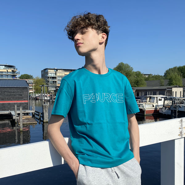 FOURCE | T-shirt groenblauw