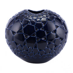 Stunning Blue Stoneware Vase