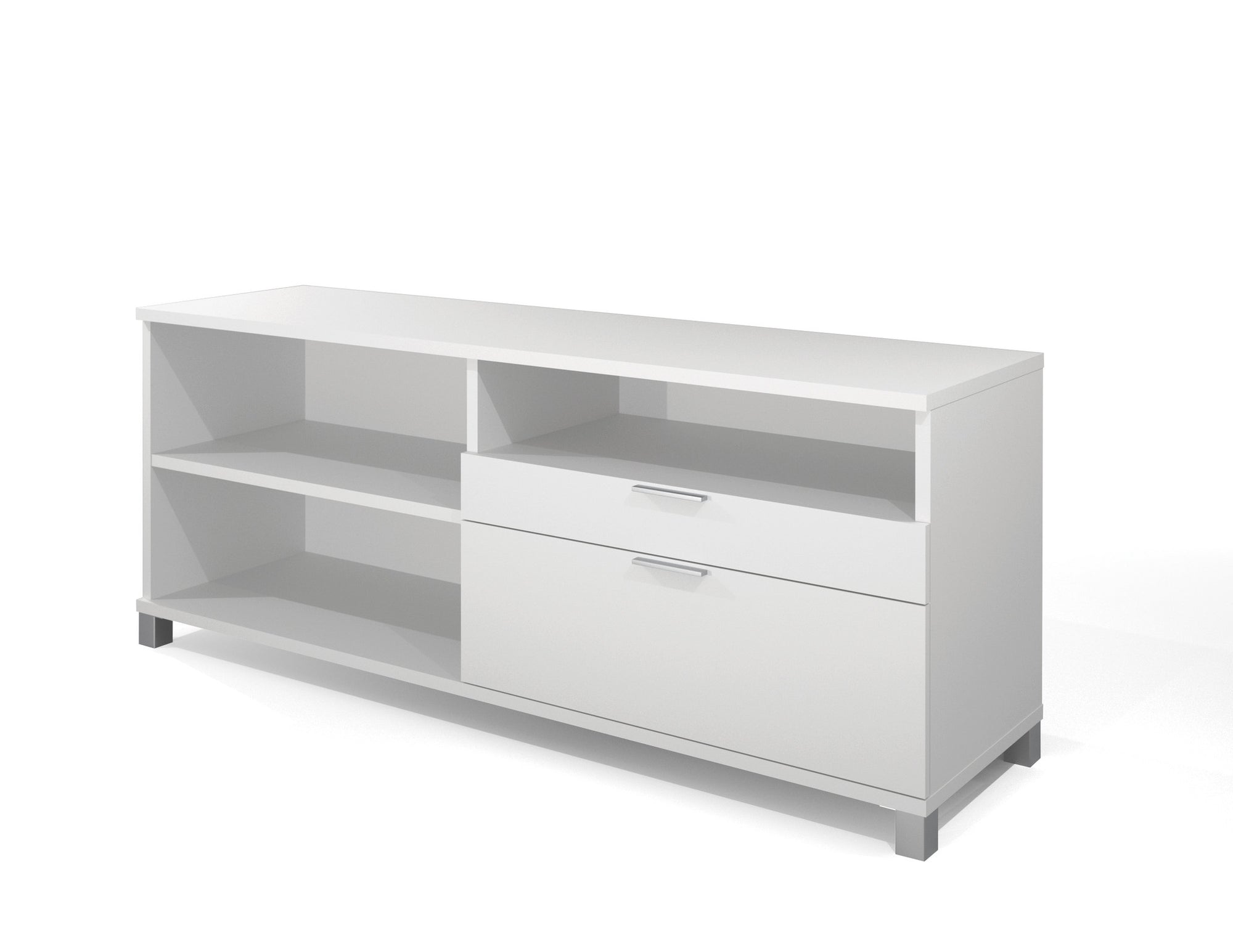 71 X 89 White Deep Gray U Shaped Desk By Bestar Officedesk Com