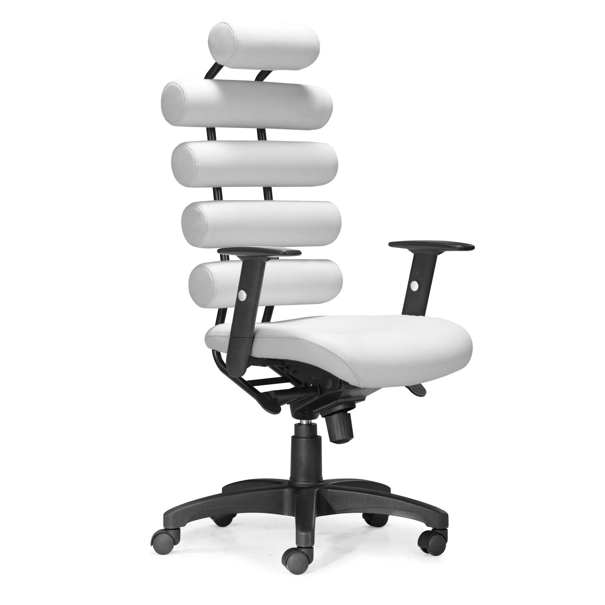 Modern Leather Office Chair With Lumbar Support In White OfficeDesk Com   205051 1 2 2000x 