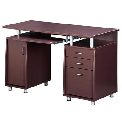 Modern Double Pedestal Desk With Cpu Cabinet Officedesk Com