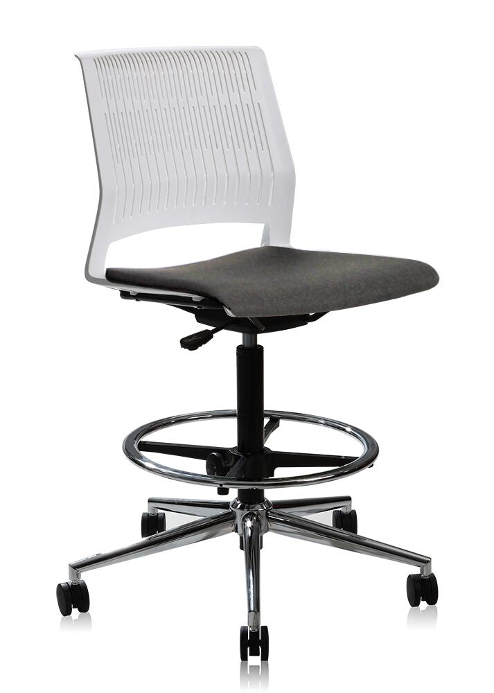 White Adjustable High Drafting Office Chair Officedesk Com