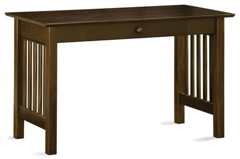 Solid Wood Office Desks Online - Free Shipping â€“ OfficeDesk.com - Solid Wood Sustainable Mission-Style Desk in Antique Walnut
