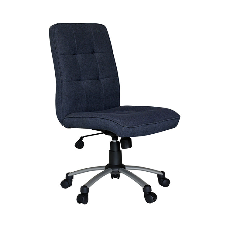 Navy Office Chair With Armless Design By Boss Officedesk Com