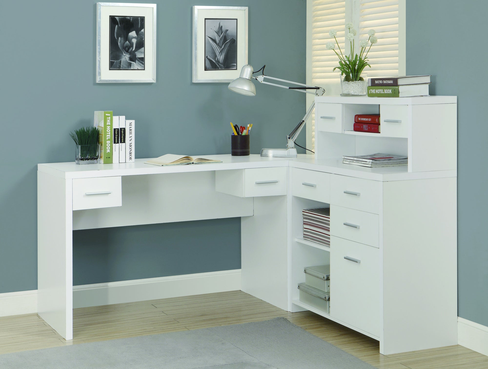 62 5 L Shaped Desk With Storage By Monarch Officedesk Com
