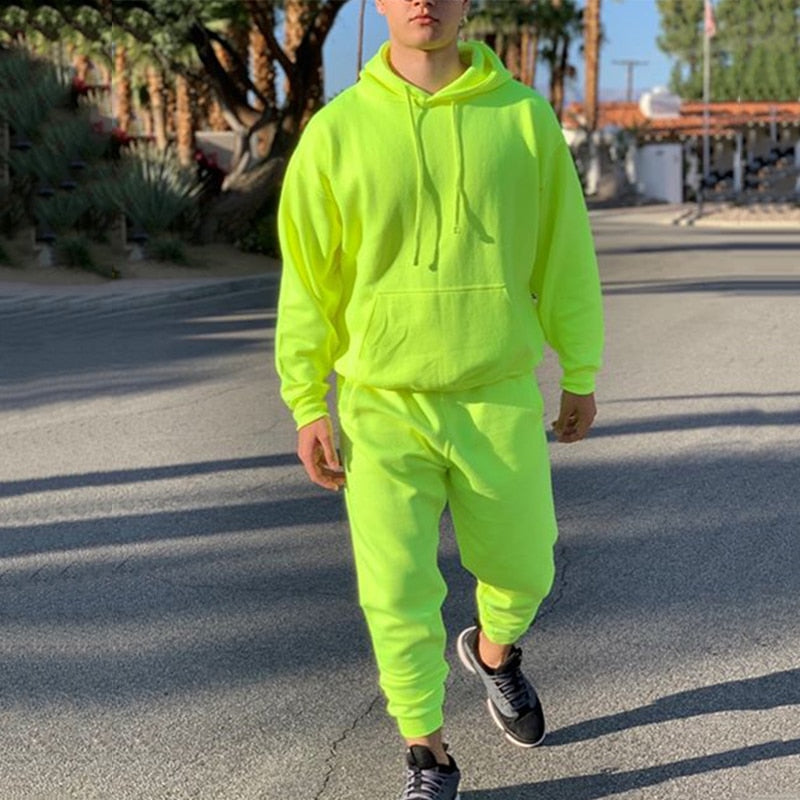 green track suit mens