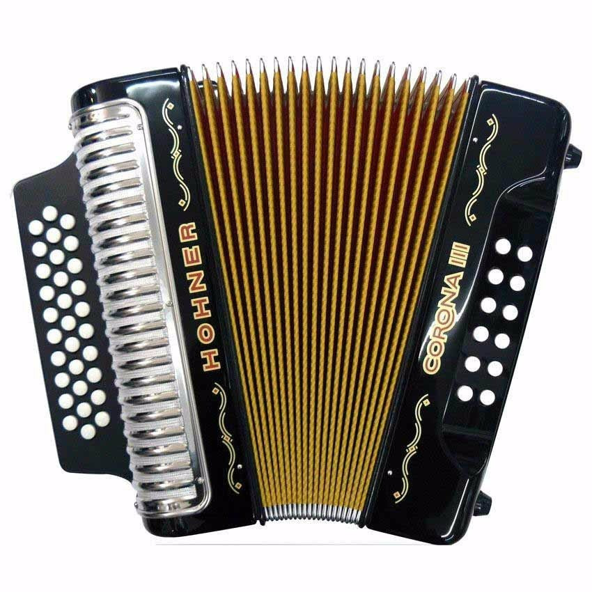 Acordeón CORONA III HOHNER Fa-Si-Mi Modelo: A5741S – Sono Music