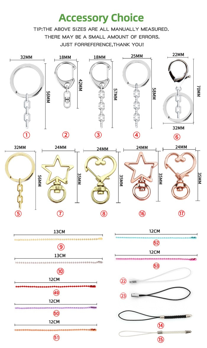 Types of keychain clips  key chain hooks from China