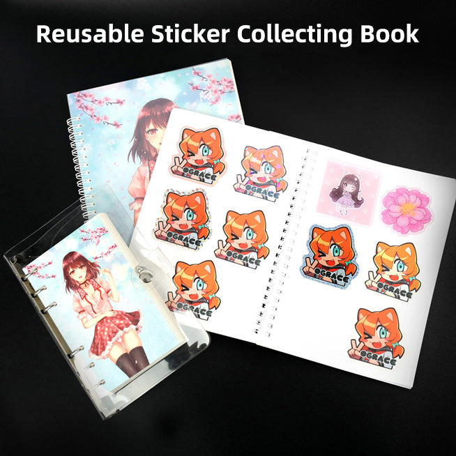 Sticker Collecting Album A5 Blank Sticker Book Sticker Collection