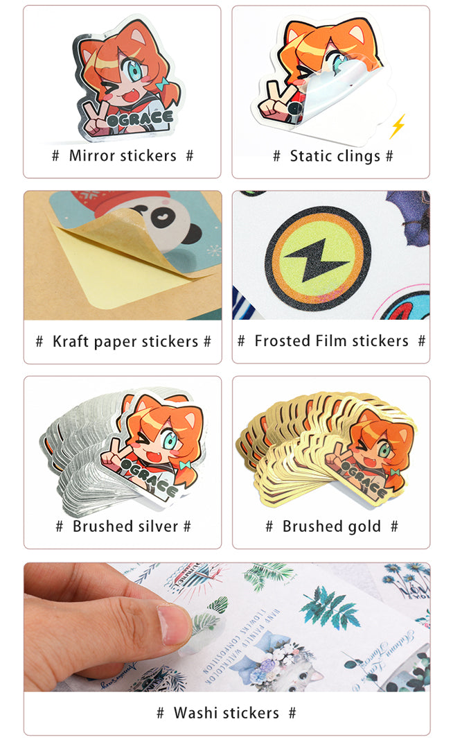 Custom Glitter Stickers - Free Shipping - StickerApp