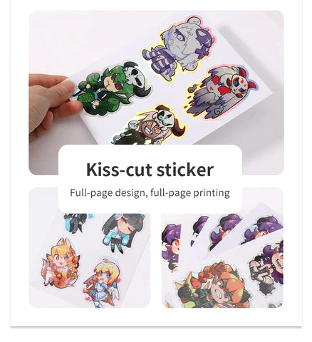 custom kiss cut stickers