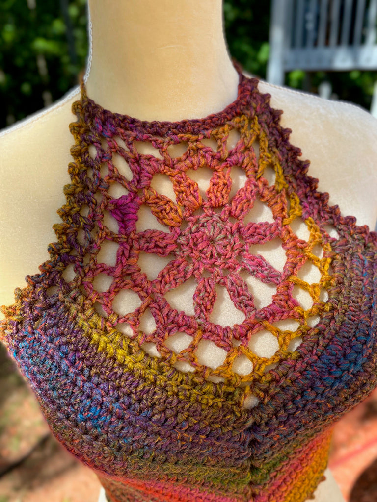Dahlia Crochet Crop Top Pattern – Of Mars Crochet