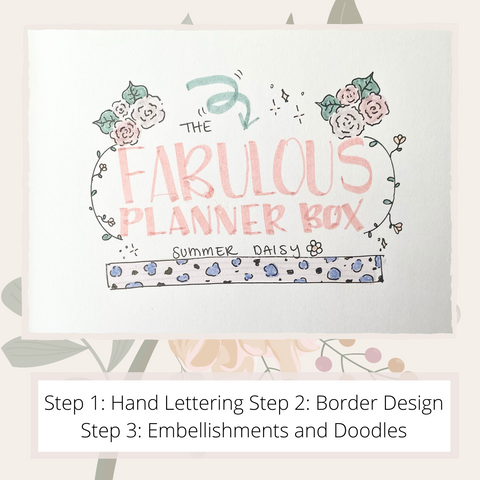 Hand Lettering Design: The Fabulous Planner Box