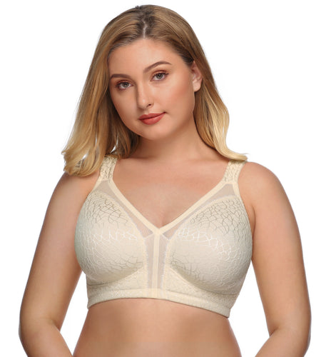 429 DotVol Women's Seamless Bandeau Unlined Underwire Minimizer