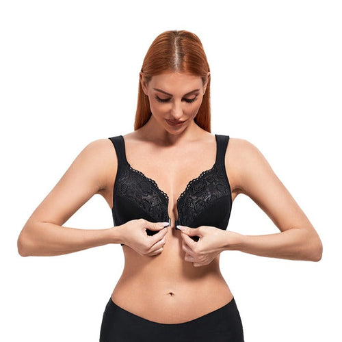  DotVol Womens Full Figure Minimizer Bras Comfort Large Busts  Wirefree Non Padded Plus Size Bra