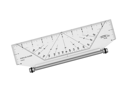 Pacific Arc ME18 Stainless Steel Cork Back Ruler inch / Metric 18 inch