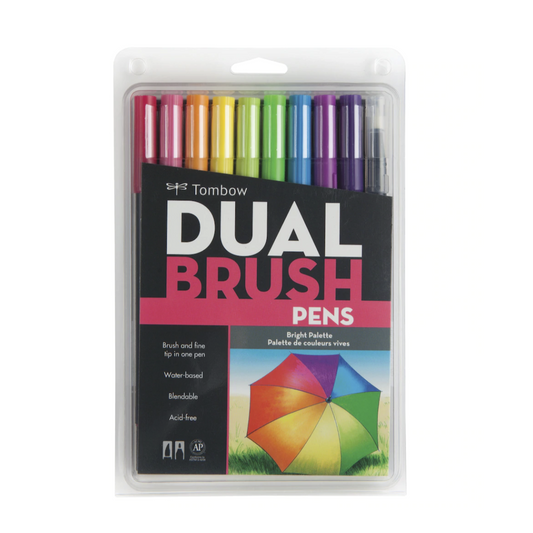 Tombow Dual Brush Pen - 2019 New Colors - 12 Color Bundle