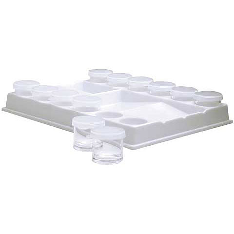 10 Grids White Plastic Round Paint Tray 10 Wells Plastic WhiWashable Palette  Art Drawing Tray For Oil Watercolor Painting Pallet - Buy 10 Grids White  Plastic Round Paint Tray 10 Wells Plastic