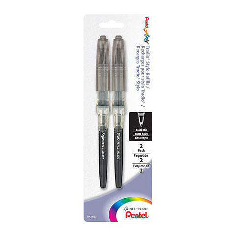 Pentel Pocket Brush Pen Refill Cartridges 4-pack