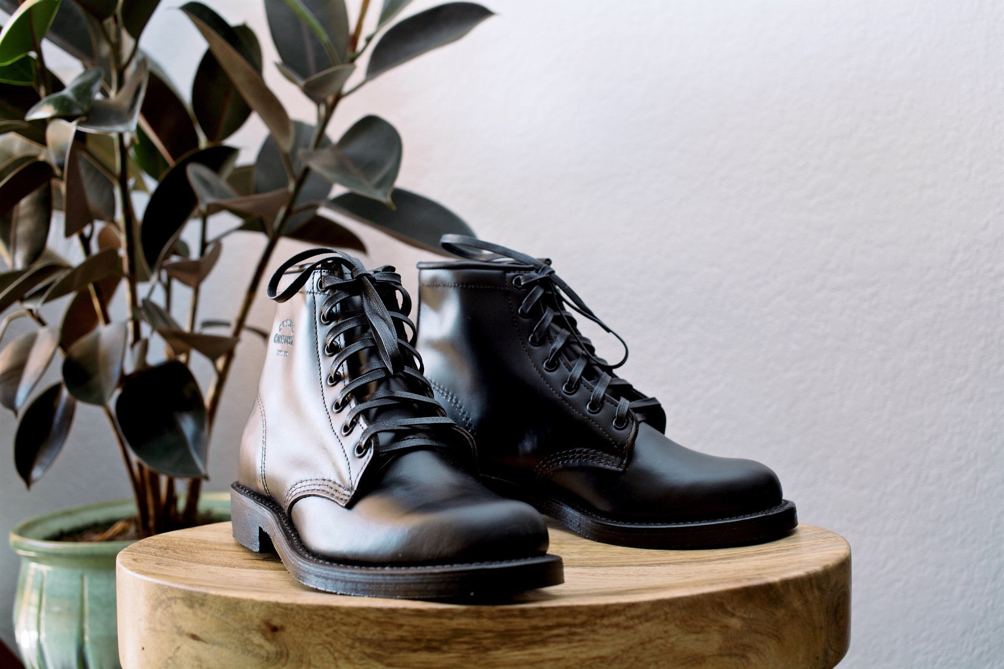 chippewa service boot black