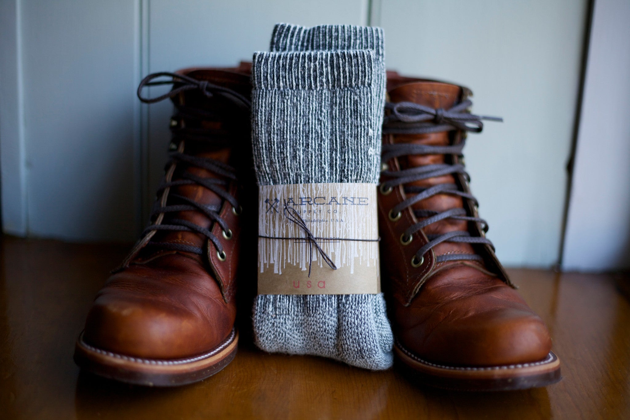 Alpaca Wool Socks - Charcoal - Arcane Supply Co.