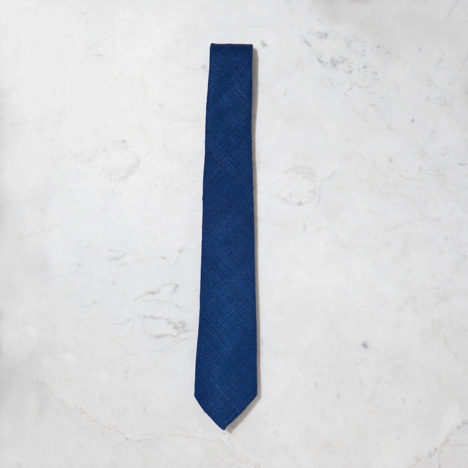 Indigo Blue Silk Tie | Men In Cities