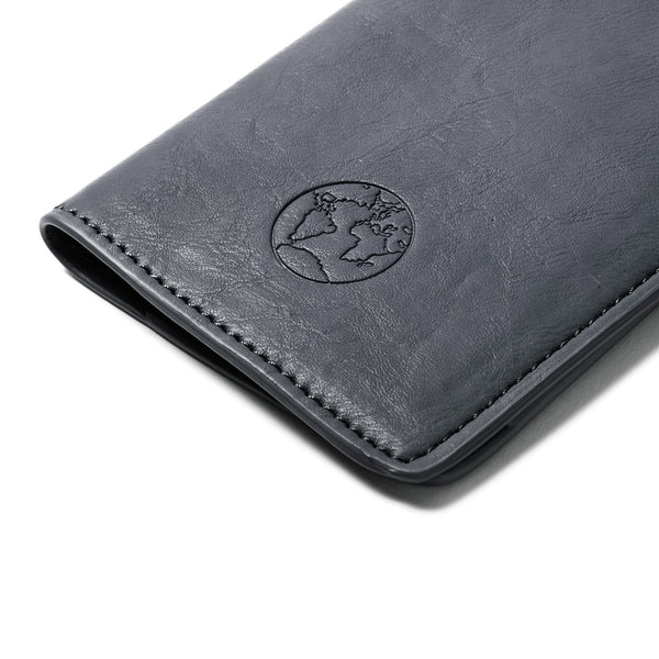 Grey Global Nomad Passport Holder with Chain | Men In Cities