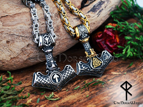 Premium Mjolnir Thor's Hammer Necklace – Odin's Cave