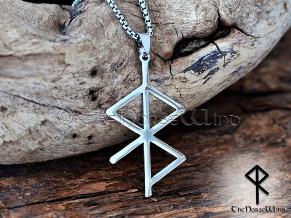 Viking Bind Rune Necklace - Peace and Happiness Amulet - TheNorseWind